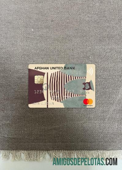 Afeganistão Afghan United Bank Mastercard Photolook Front exemplo